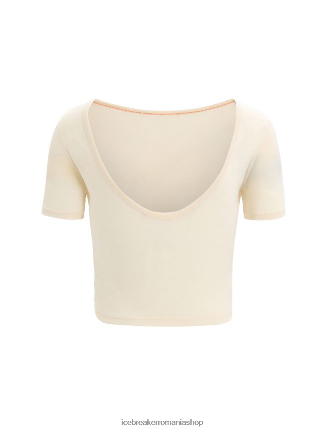 Icebreaker îmbrăcăminte cretă femei tricou zoneknit merinos cu mânecă scurtă, cu spatele deschis DL46T667
