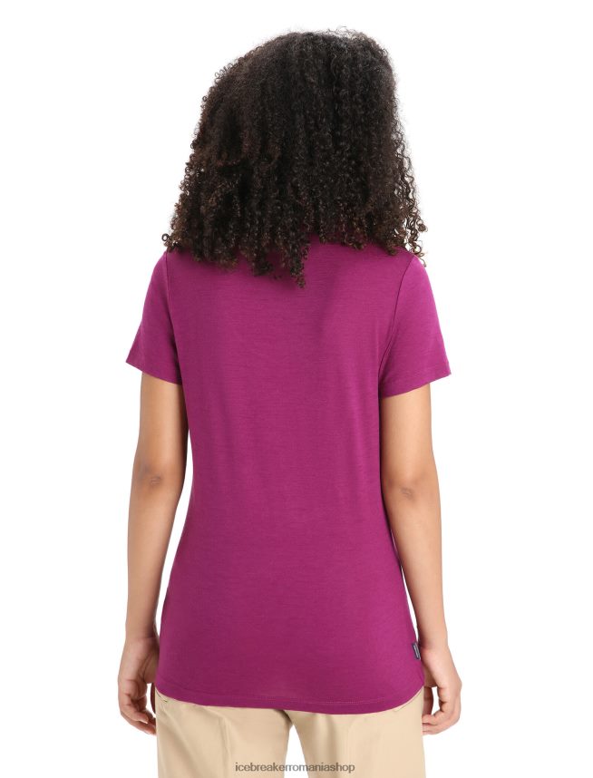 Icebreaker îmbrăcăminte du-te boabe femei merino tech lite ii tricou cu mânecă scurtă sărbătoarea naturii DL46T631