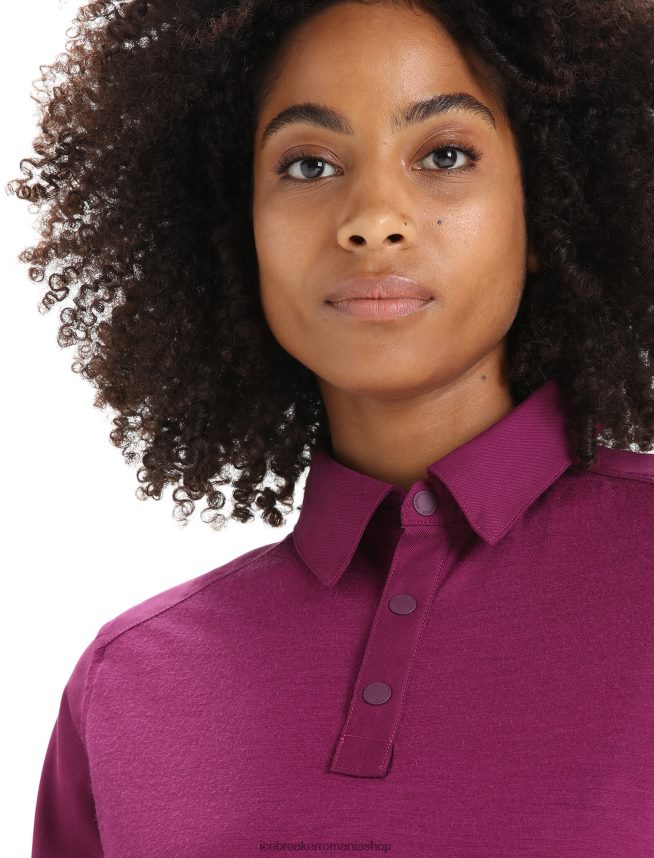 Icebreaker îmbrăcăminte du-te boabe femei top cu mânecă scurtă merino hike DL46T649