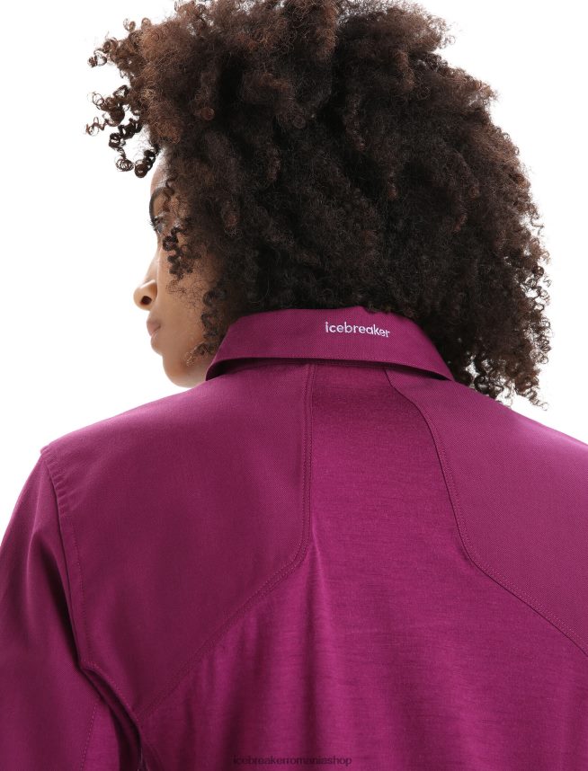 Icebreaker îmbrăcăminte du-te boabe femei top cu mânecă scurtă merino hike DL46T649