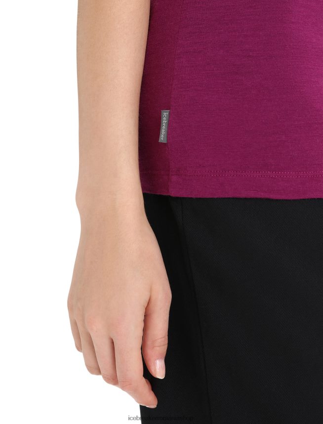 Icebreaker îmbrăcăminte du-te boabe femei tricou cu mânecă scurtă merino tech lite ii DL46T604