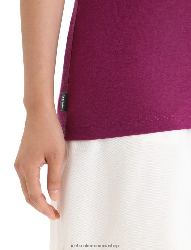 Icebreaker îmbrăcăminte du-te boabe femei tricou cu mânecă scurtă merino tech lite ii flori de primăvară DL46T622