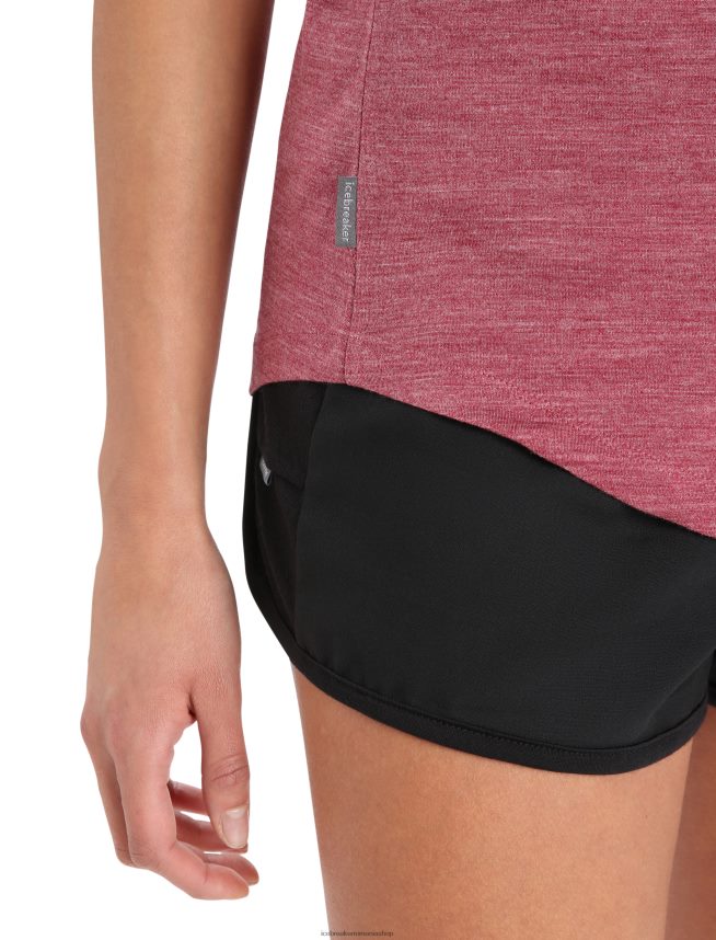 Icebreaker îmbrăcăminte erica cireș femei rezervor merino sphere ii DL46T809