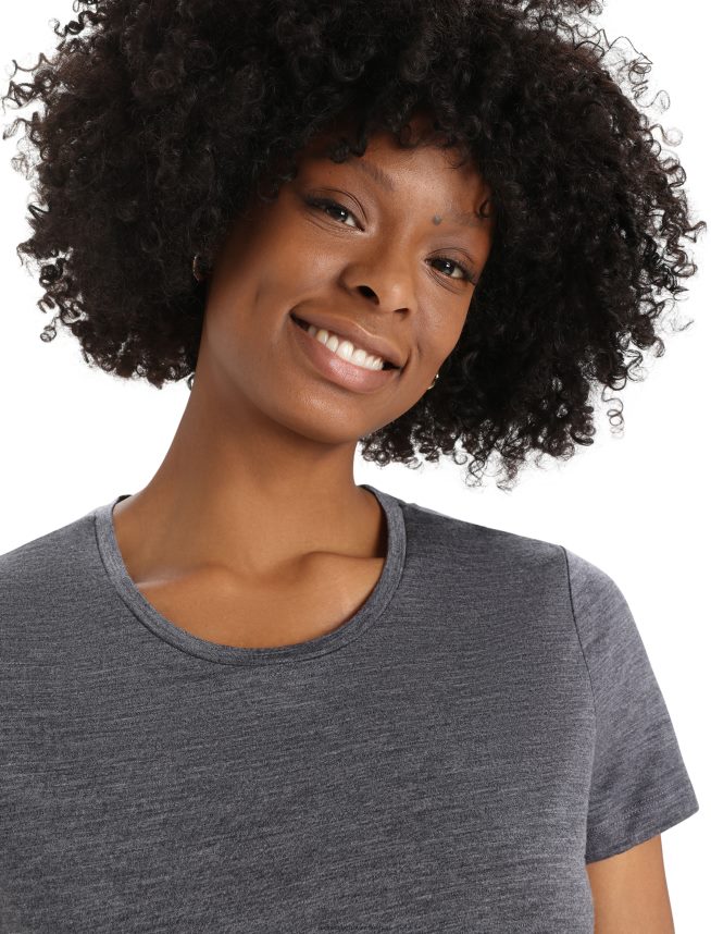 Icebreaker îmbrăcăminte erica de la miezul nopţii femei tricou cu mânecă scurtă merino sphere ii DL46T607