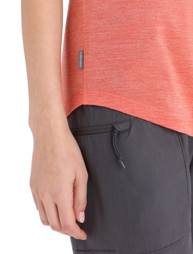 Icebreaker îmbrăcăminte erica pământească vibrantă femei rezervor merino sphere ii DL46T618