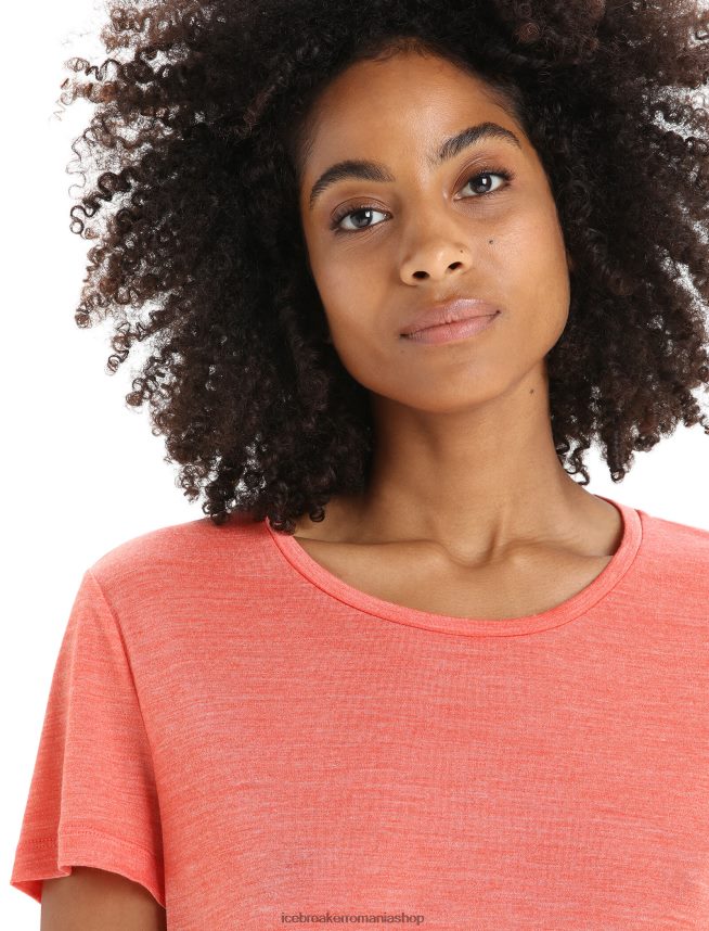 Icebreaker îmbrăcăminte erica pământească vibrantă femei tricou cu mânecă scurtă merino sphere ii DL46T608