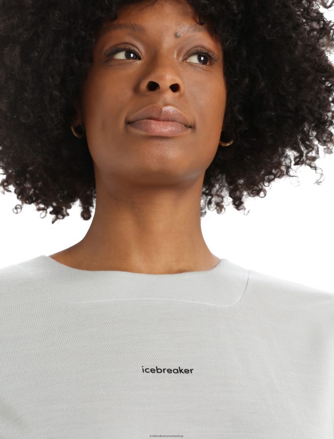 Icebreaker îmbrăcăminte eter femei tricou boxy cu mânecă scurtă din merino zoneknit DL46T893