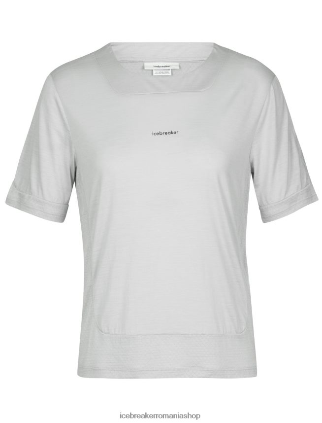 Icebreaker îmbrăcăminte eter femei tricou boxy cu mânecă scurtă din merino zoneknit DL46T893
