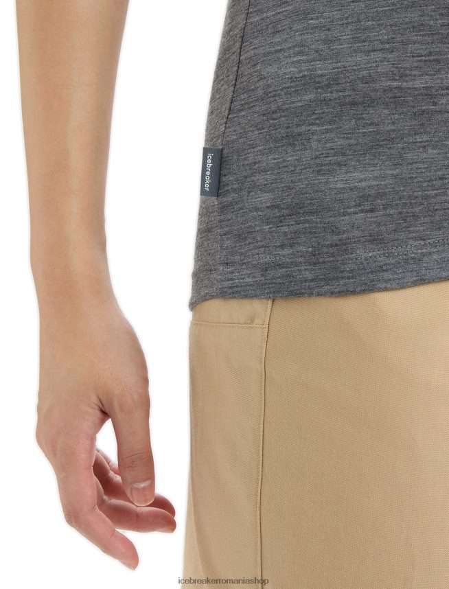 Icebreaker îmbrăcăminte gritstone heather femei tricou cu mânecă scurtă merino tech lite ii wildflower bloom DL46T646