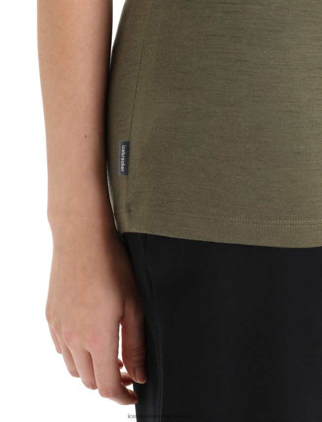 Icebreaker îmbrăcăminte loden femei merino tech lite ii tricou cu maneca scurta cadence paths DL46T633