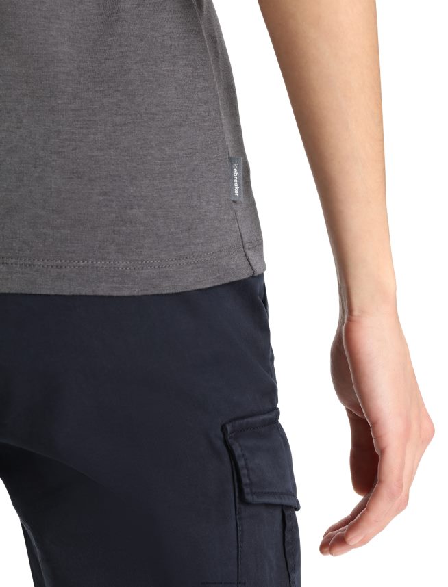 Icebreaker îmbrăcăminte muson femei merino central clasic tricou cu maneca scurta muta la munte natural DL46T832