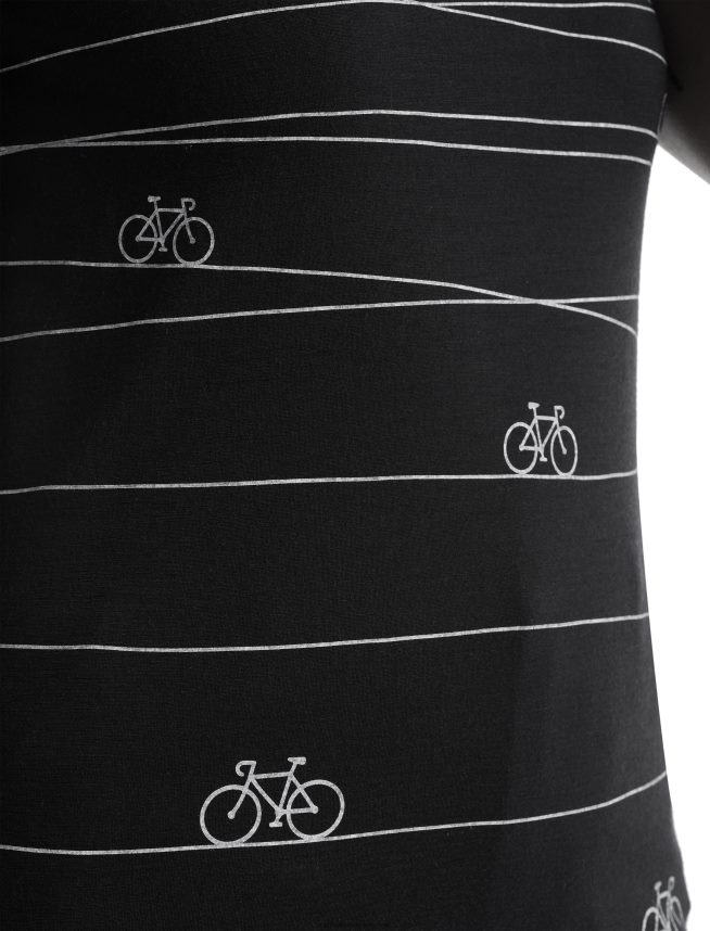 Icebreaker îmbrăcăminte negru femei tricou scoop cu mânecă scurtă merino tech lite ii hill sprint DL46T927