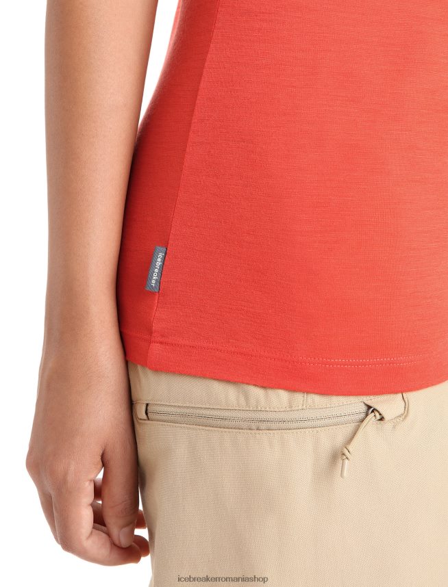Icebreaker îmbrăcăminte pământ vibrant femei tricou cu mânecă scurtă merino tech lite ii faza lunii DL46T616