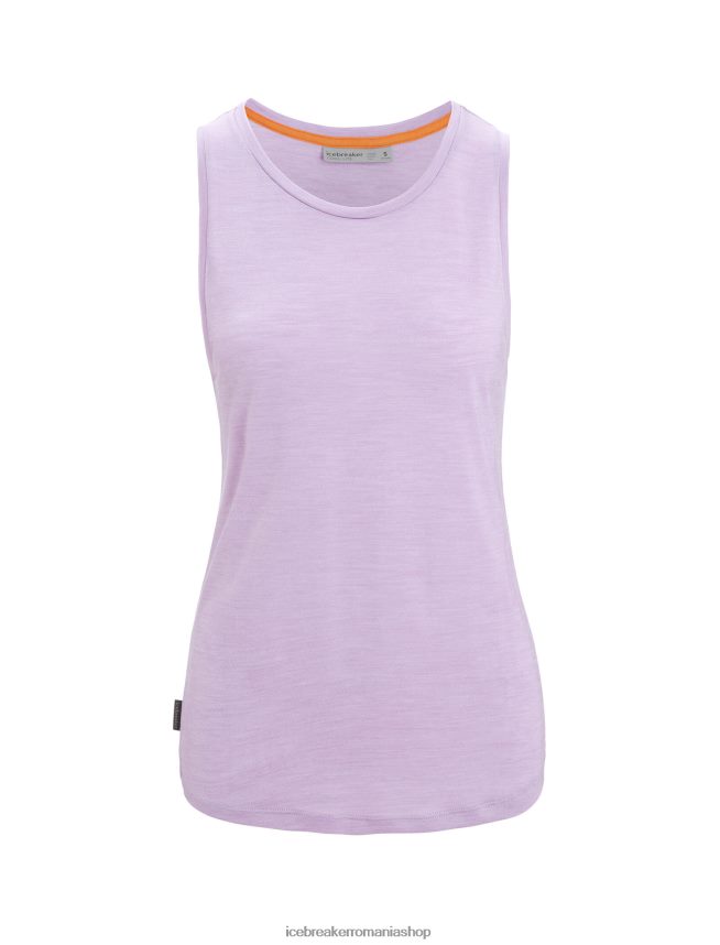 Icebreaker îmbrăcăminte privire violetă femei rezervor merino sphere ii DL46T619