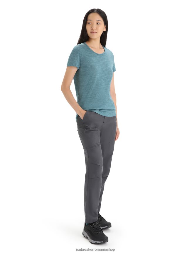 Icebreaker îmbrăcăminte slava verde erica femei tricou cu mânecă scurtă merino sphere ii DL46T609