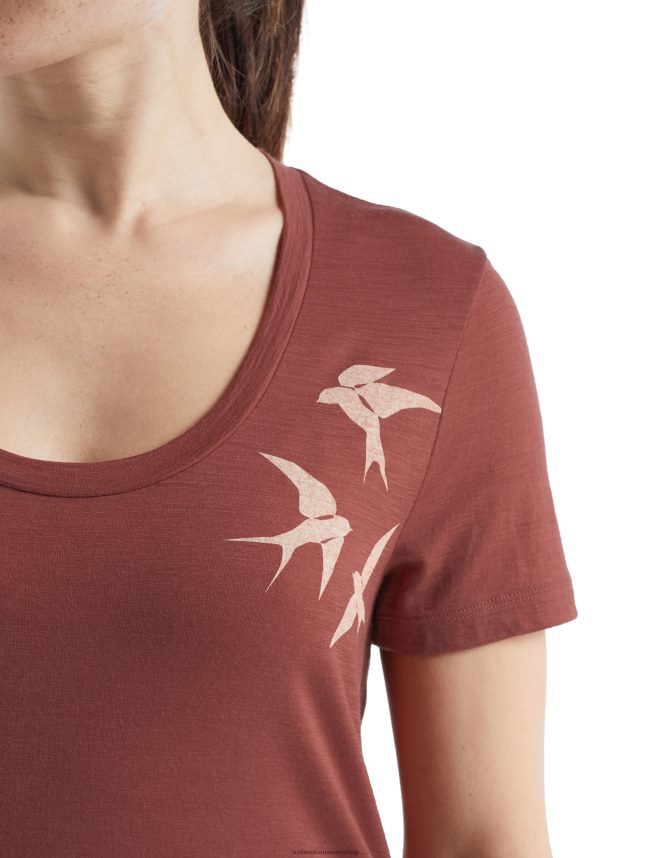 Icebreaker îmbrăcăminte struguri femei tricou cu mânecă scurtă merino tech lite ii cu forme care roiesc DL46T926