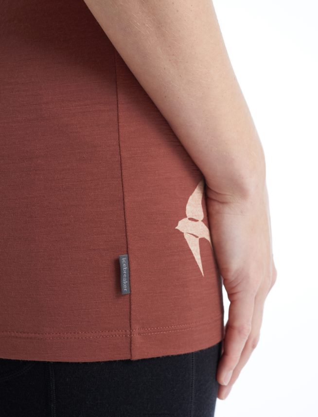 Icebreaker îmbrăcăminte struguri femei tricou cu mânecă scurtă merino tech lite ii cu forme care roiesc DL46T926